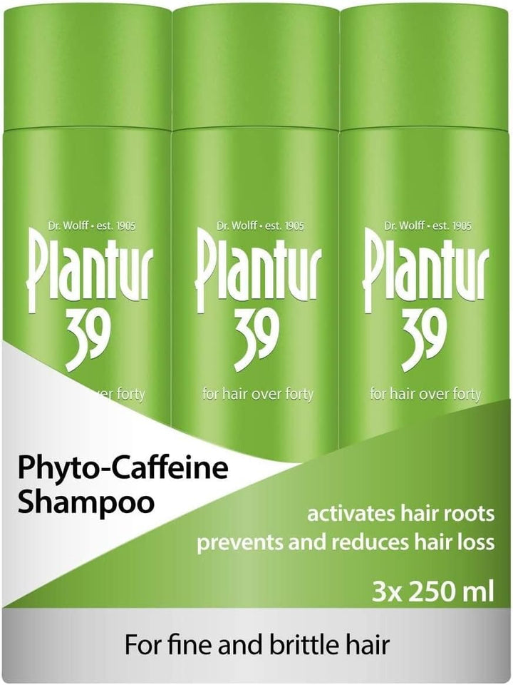 Caffeine Shampoo Prevents and Reduces Hair Loss 2X 250Ml | for Fine Brittle Hair | Unique Galenic Formula Supports Hair Growth | Women Hair Care Made in Germany
