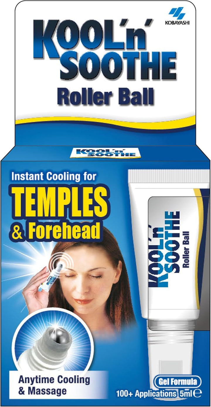 Roller Ball/ 100+ Applications/Precision Cooling & Massage for Temples & Forehead