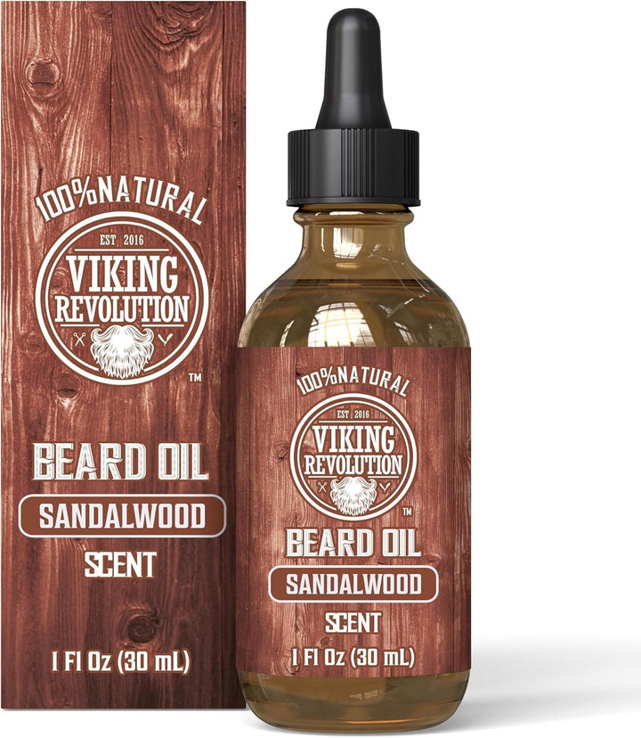 - Beard Oil - All Natural Variety Beard Oil for Men with Argan & Jojoba Oils - Softens, Smooths & Strengthens - Gifts for Men - Sandalwood - 30 Ml