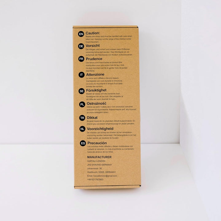 Wooden Shaving Kit for Men – 3 Pcs Double Edge Safety Razor Set with Pure Badger Hair Brush & Shaving Stand – Mens Grooming Kit Wet Shaving Gift Set.