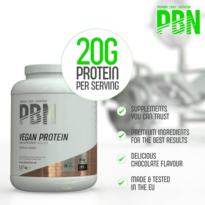 PBN -  Vegan Protein Chocolate 2.27Kg Jar