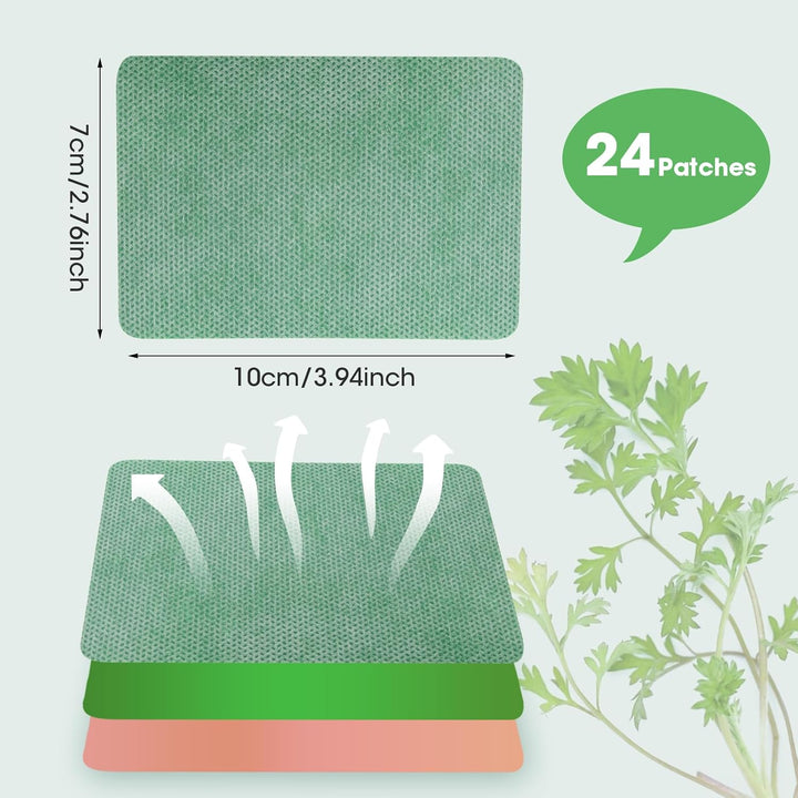 24Pcs Pain Relief Patches  Heat Patches for Pain Relief Fast-Acting Patches Long Lasting Relief of Pains for Back, Neck, Shoulder Knee Pain Relief Patch