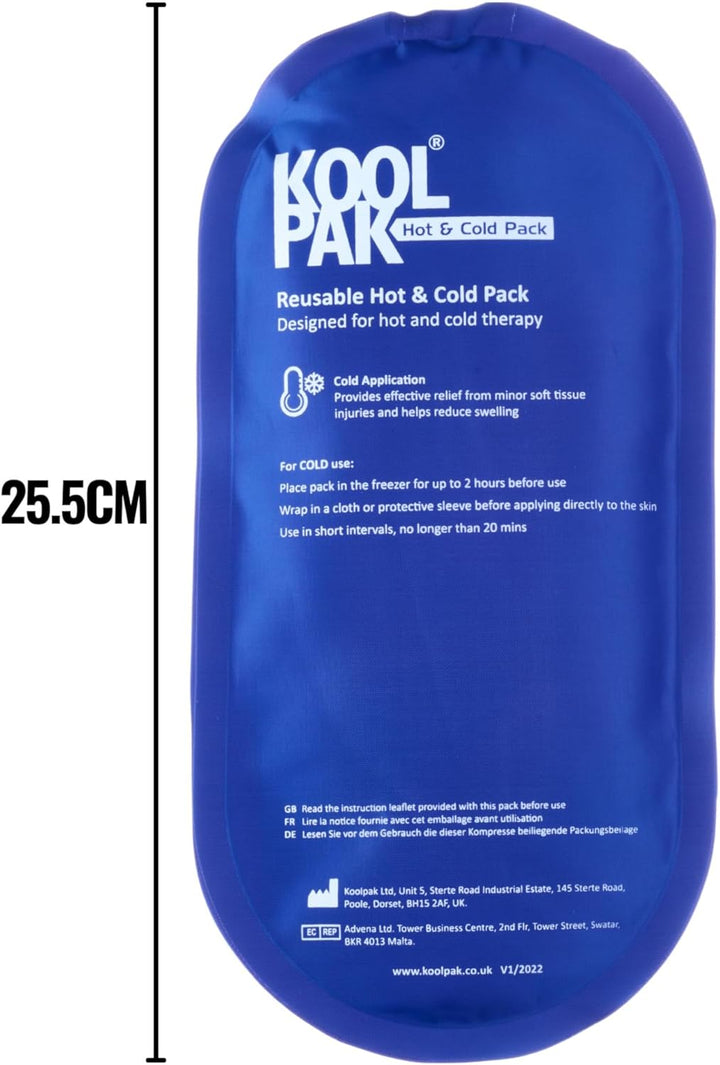 Luxury Hot & Cold Reusable Pack Oval - 12.5 X 25.5Cm