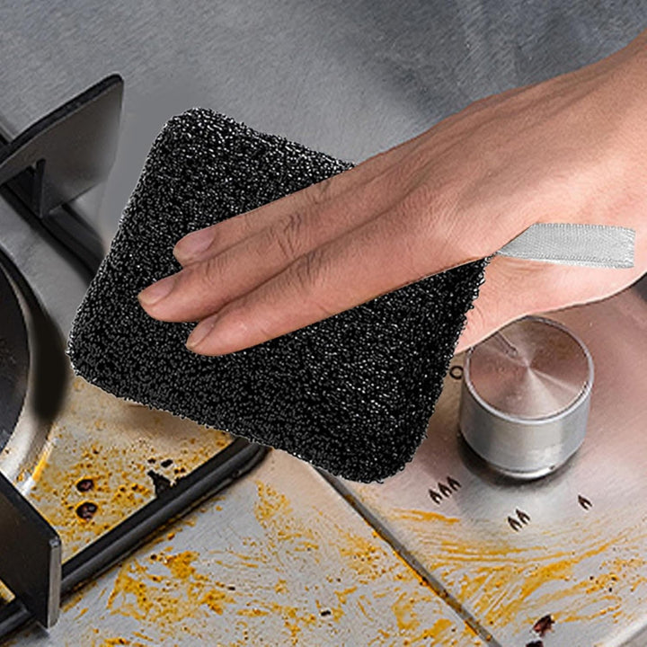 Wire Dish Cloth - Household Metal Cleaning Sponge, Scratch-Resistant Reusable Scouring Cloths for Wet and Dry Cleaning in Kitchen Sink and Stove