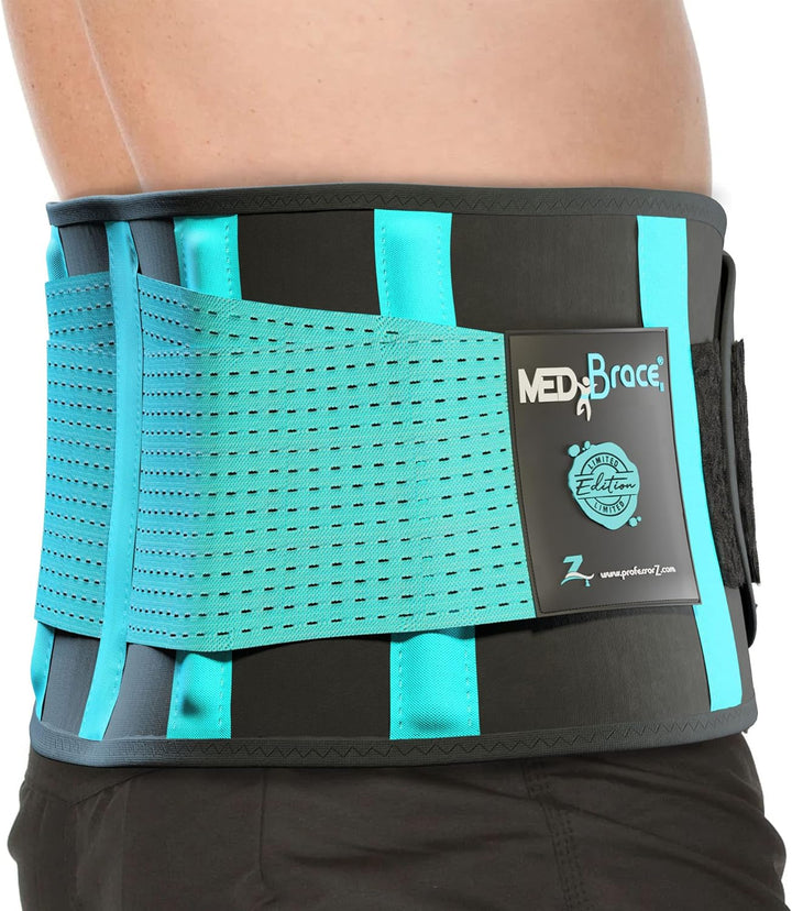 Back Support Belt Back Brace for Lower Lumbar Pain Relief for Men and Women - Medical Grade Orthopaedic Waist Compression for Sciatica Nerve, Scoliosis, Disc or Lifting at Work