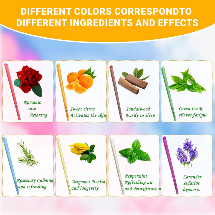 20 Pcs Ear Candles,All Natural Ear Candles Beeswax Candling Cones, Ear Wax Candles,100%Non-Toxic Cylinders Fragrance Hollow Cone Candles With(20 Ear Candle)+10 Protective Disks+30 Cotton Swab