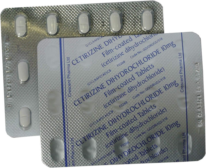 240 X 10Mg Cetirizine Dihydrochloride (8 Months Supply) One a Day Hay Fever and Allergy Relief Tablets (8X30 Tablets)