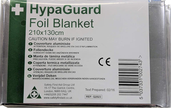 Group Hypaguard Foil Blanket, (210 X 130 Cm)