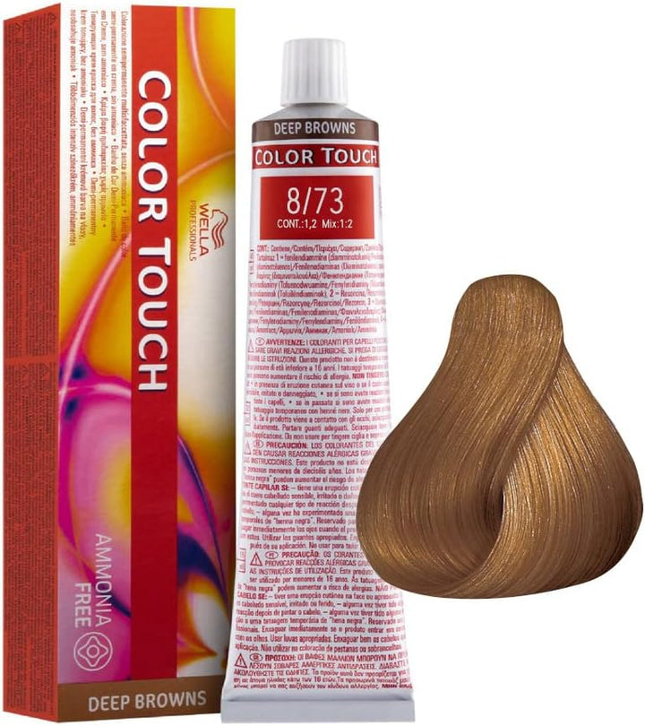Wella Colour Touch Demi-Permanent Hair Colour, No. 6/0 Dark Blonde, 0.13601 Kg