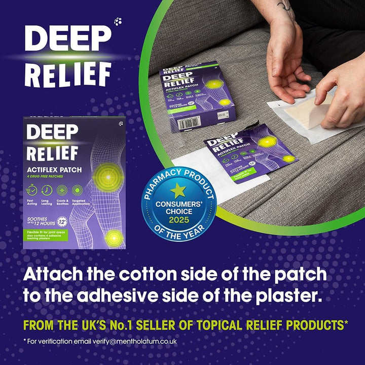Deep Relief Actiflex Patch (Pack of 4 Patches)