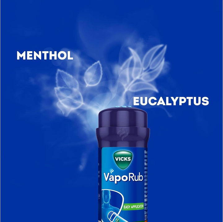 Vaporub'S with Easy Application, Twist and Apply on Chest for 4 Cold Symptom Relief