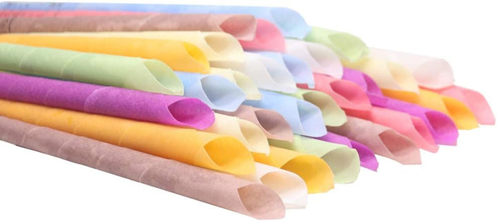 32PCS Ear Wax Candle, Ear Cones Candles, Ear Wax Removal, Organic Non-Toxic Cylinders Fragrance Hollow Cone Candles with 16 Protective Disks(8 Colours)