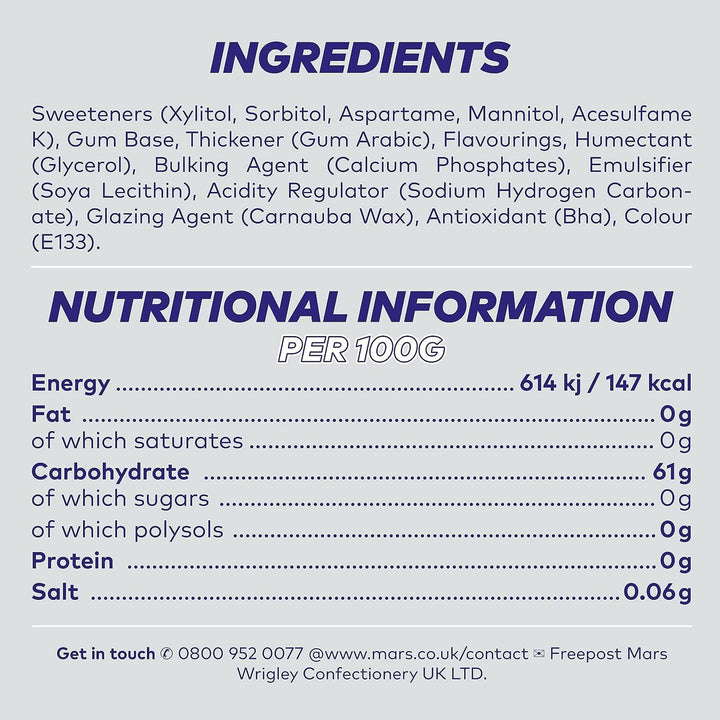 Wrigley'S  White Chewing Gum, Peppermint Flavour, 30 Packs of 10 Pieces, Sugar Free Bulk Pack Gum with Xylitol (300 Pieces)-Packaging May Vary