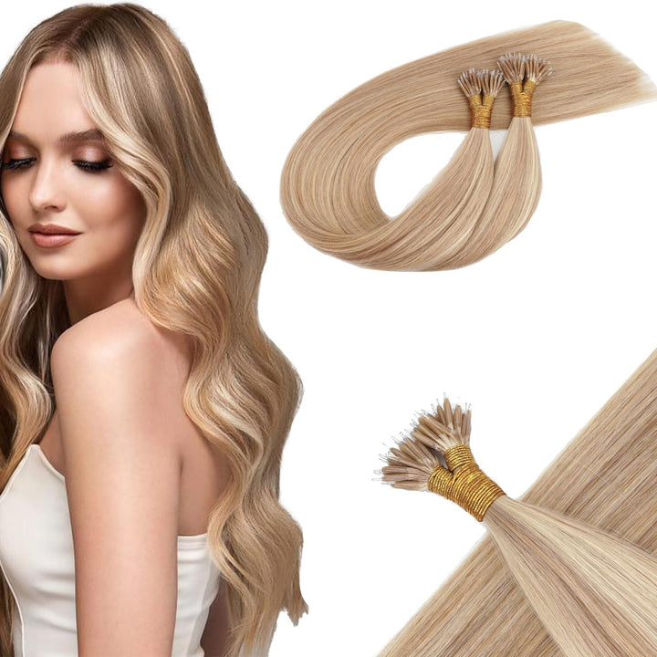 1000 Nano Rings - 3Mm Silicone Lined Hair Extension Beads - Dark Brown