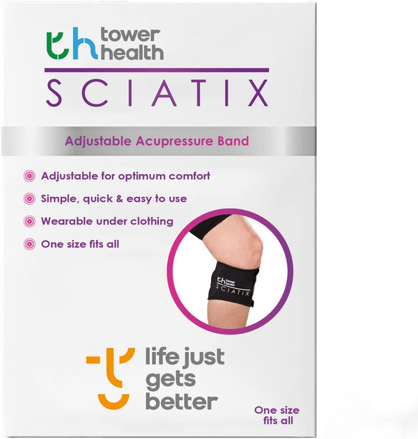 Sciatix - Instant Sciatica Pain Relief Product |Helps Relieve Back Pain and Sciatic Pain by Acupressure Compression Relief Calf Support WRAP Class I Medical Device