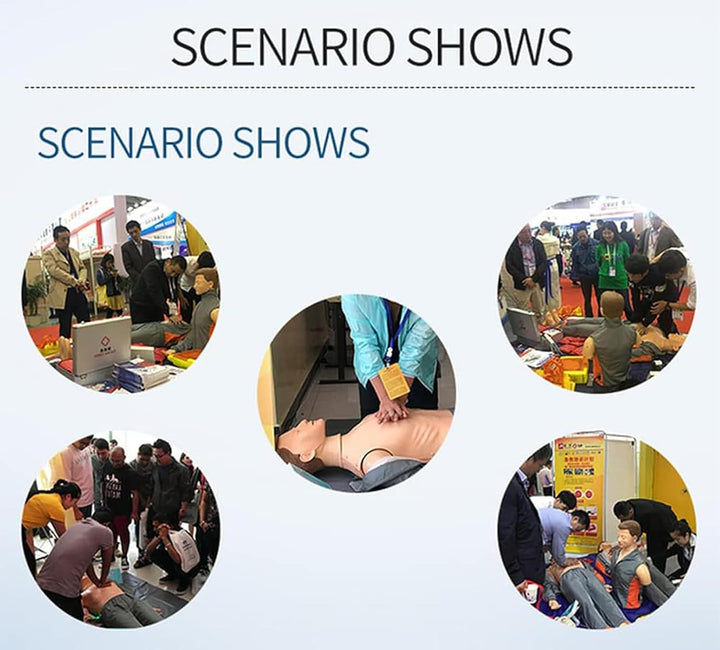 CPR Manikins CPR Dummy Full Body CPR Manikin Adult Training Manikin Kit for Doctor Nursing Training Medical Teaching