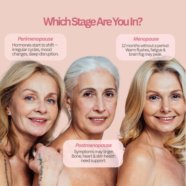 Menopause Supplement, Allergen Free, Vegan, 14 Supporting Ingredients Incl. Sage, Ashwagandha, K2, Coq10, 1 Month Supply, 30 Capsules
