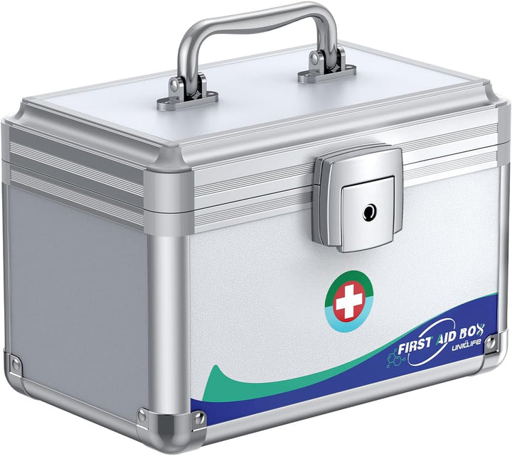 Large Medicine Lock Box First Aid Box with Combination Lock, Lockable Medicine Storage Boxs for Medications, 30 X 17.8 X 19 (Cm)