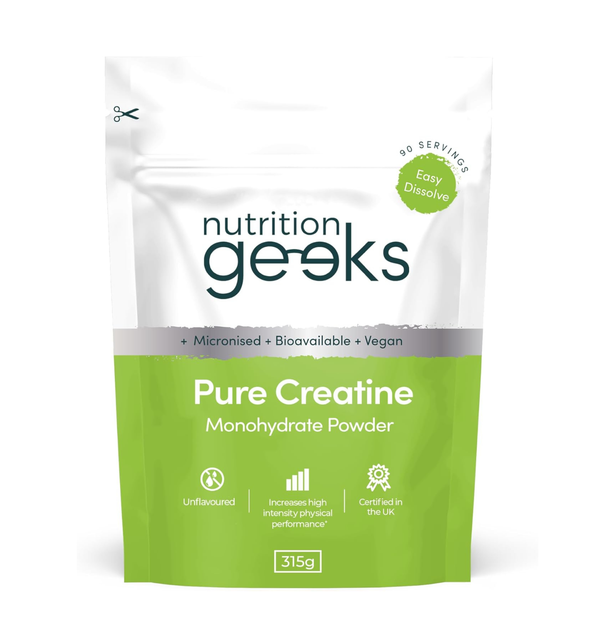 Pure Creatine Monohydrate Powder - 315G (90 Servings) - Easy Dissolve Creatine Powder, Unflavoured & Micronised (Not Creatine Gummies or Creatine Tablets), Vegan Creatine for Women and Men